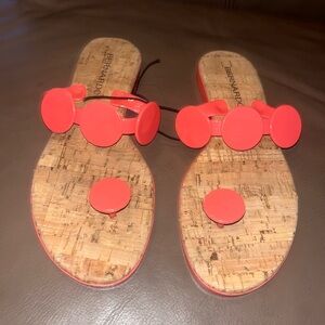 Bernardo New Moon Jelly Sandal Size 8 Coral